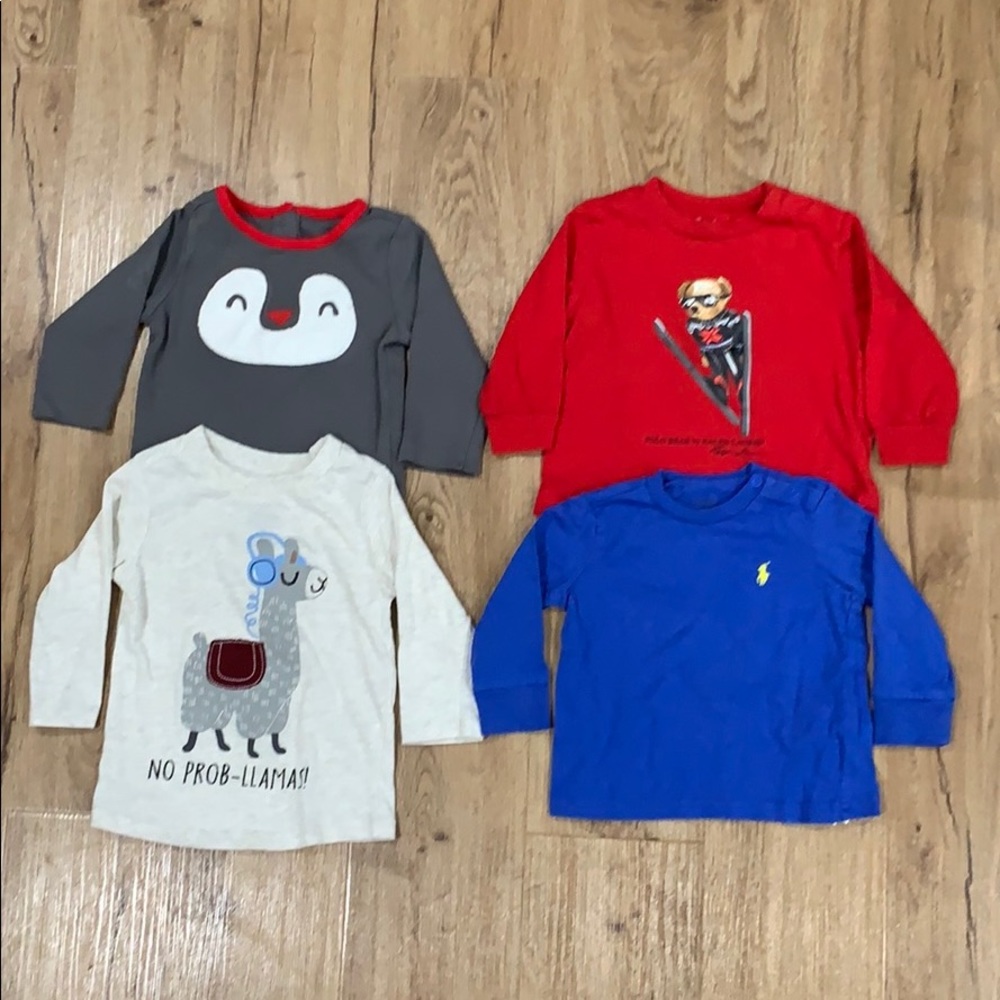 Long Sleeve Baby Shirts Bundle